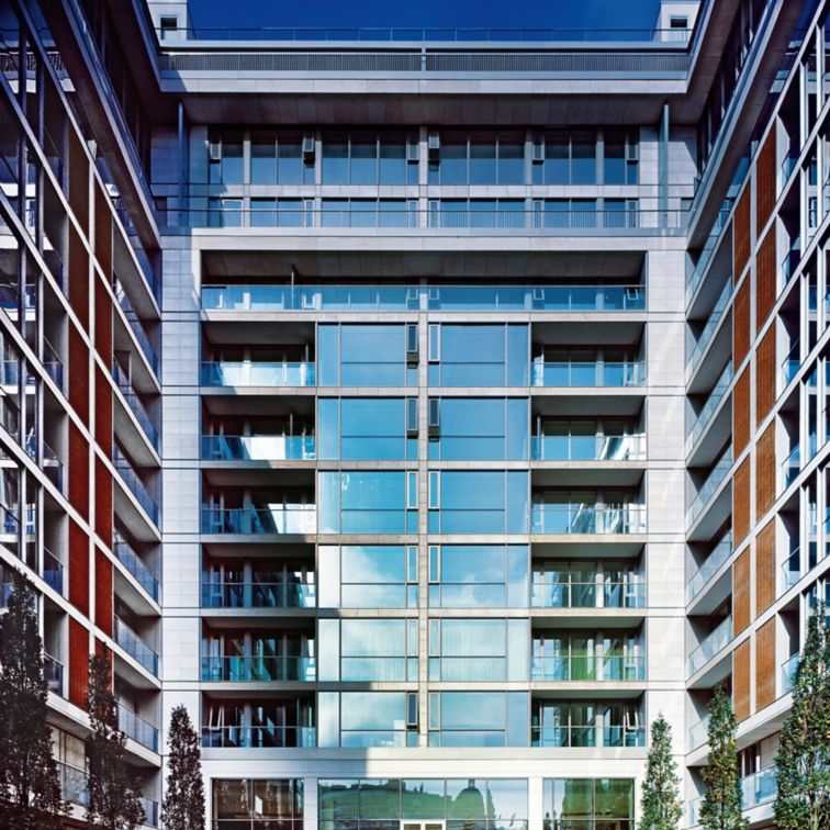 Building with glass facade