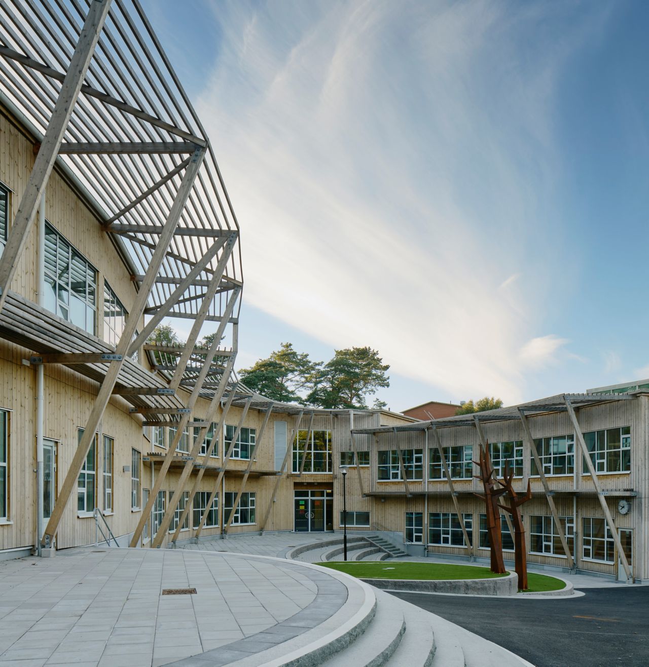 Public school Landamäreskolan, designed by Wahlström & Steijner Arkitekter