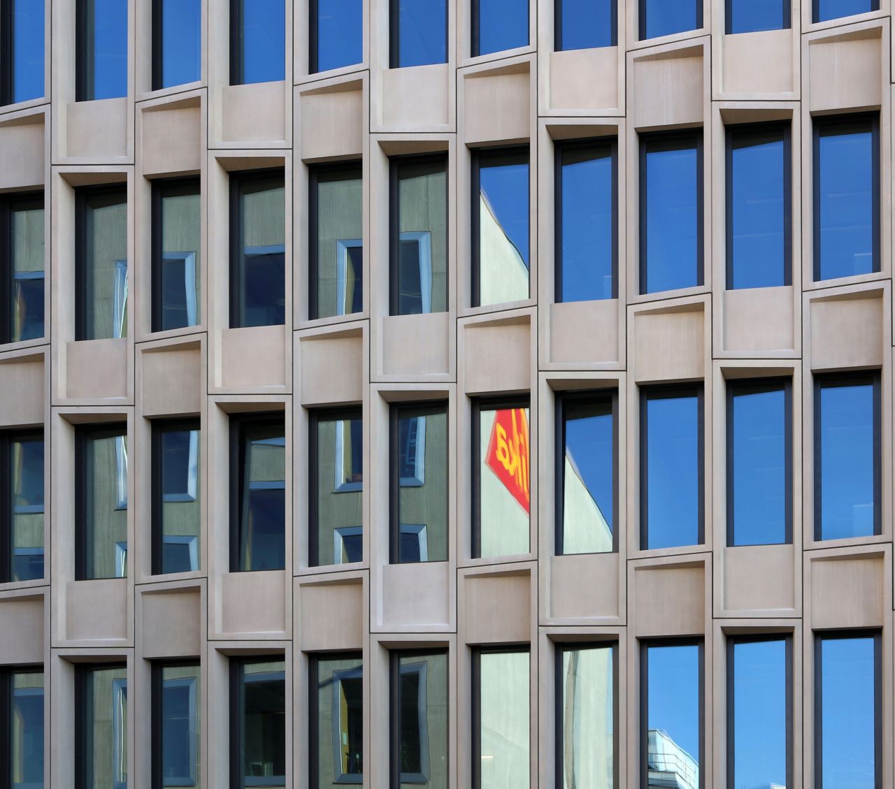 Facade of Sika office building in Zurich