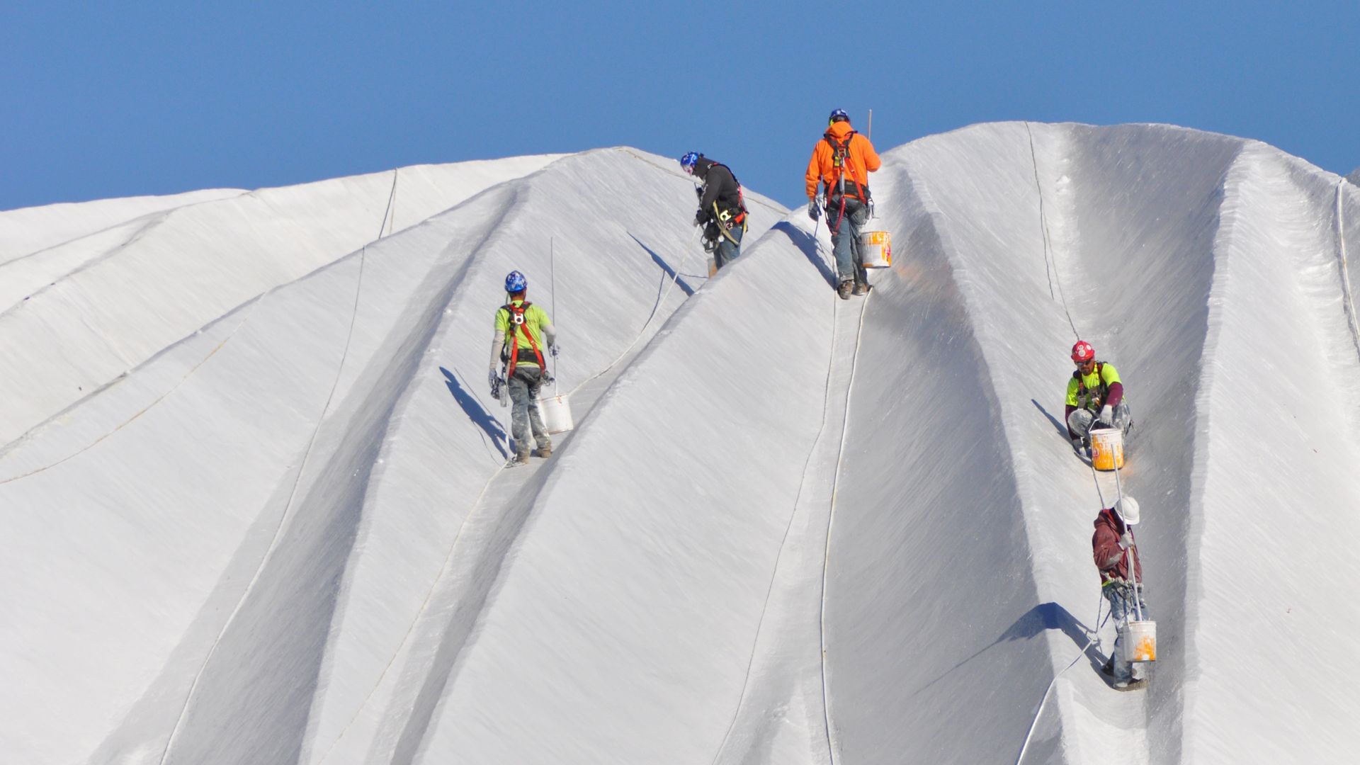 Liquid applied membrane detail on roof