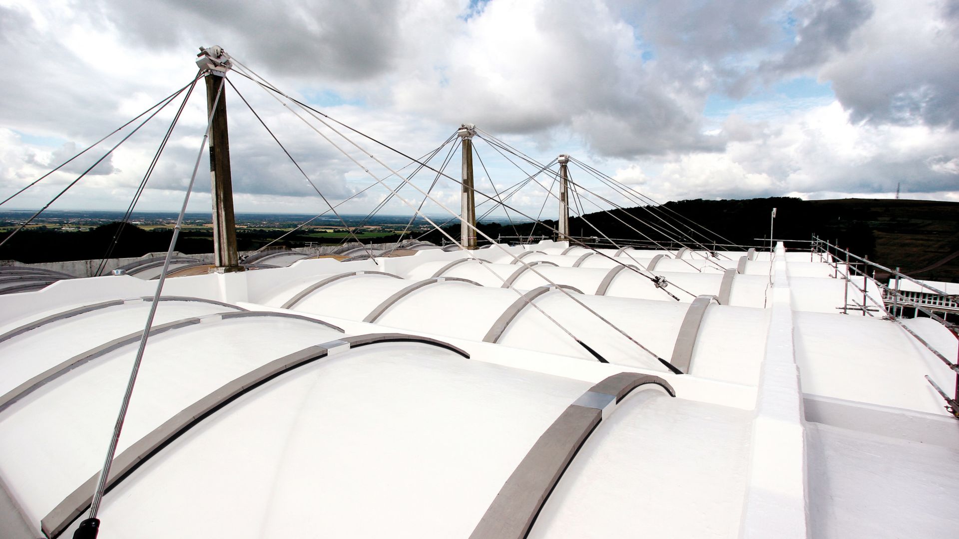 Liquid applied membrane detail on roof