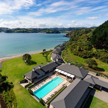 Luxury lodge with swimming pool waterproofed with Sikalastic