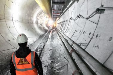 Construction of Metro Dudullu in Istanbul, Turkey
