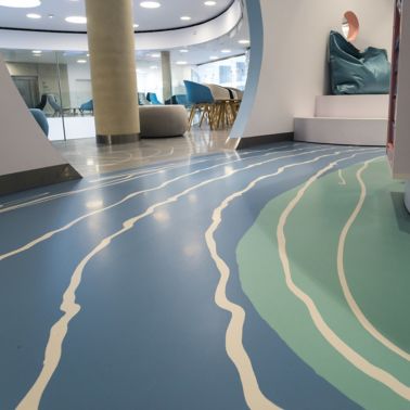 Floor of the Medicus Clinic in Wroclaw, Poland