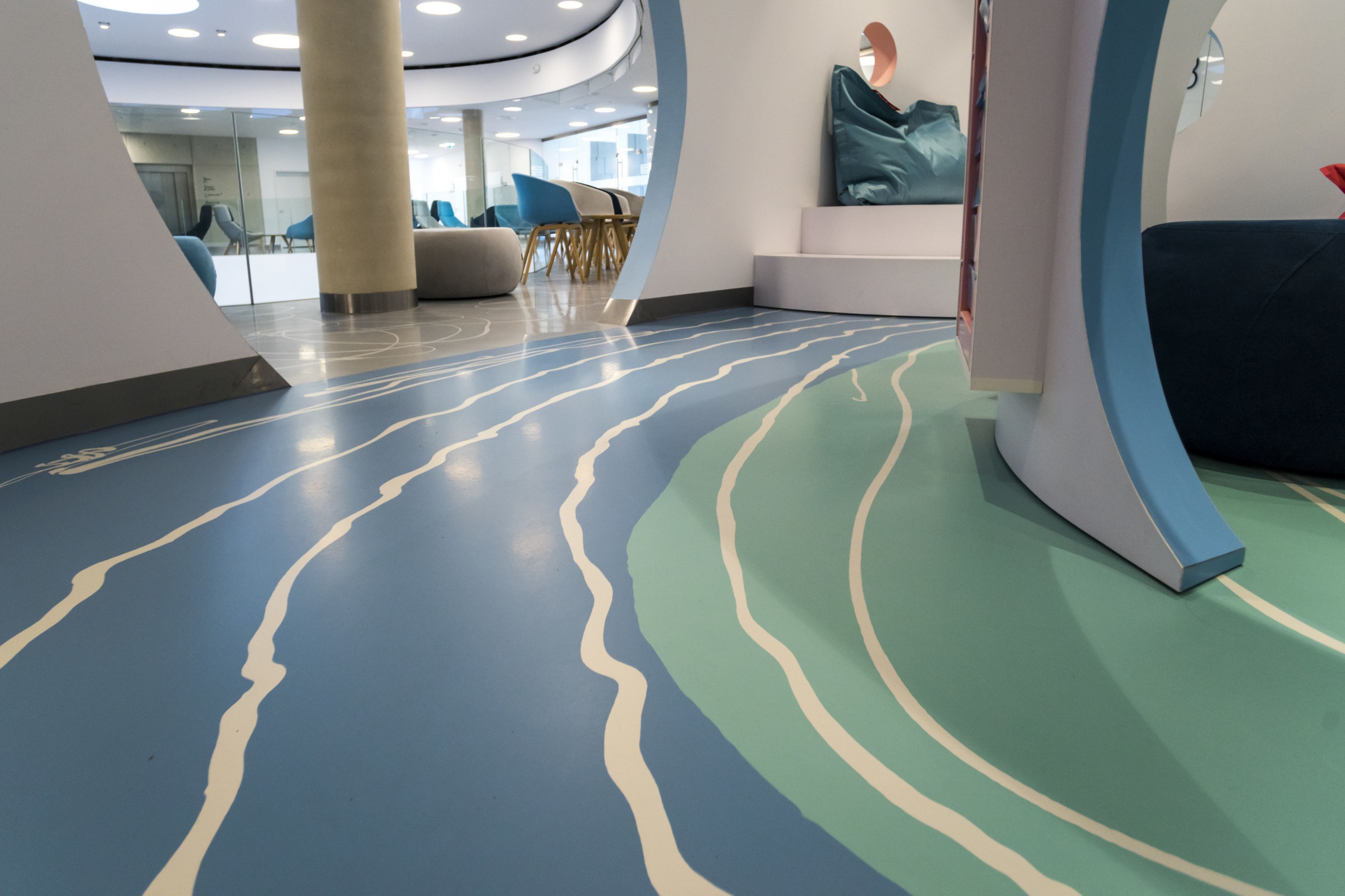 Floor of the Medicus Clinic in Wroclaw, Poland