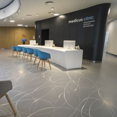 Floor of the Medicus Clinic in Wroclaw, Poland