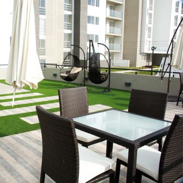 Roof terrace of the residential complex Mirador De Los Ocobos Armenia, Colombia