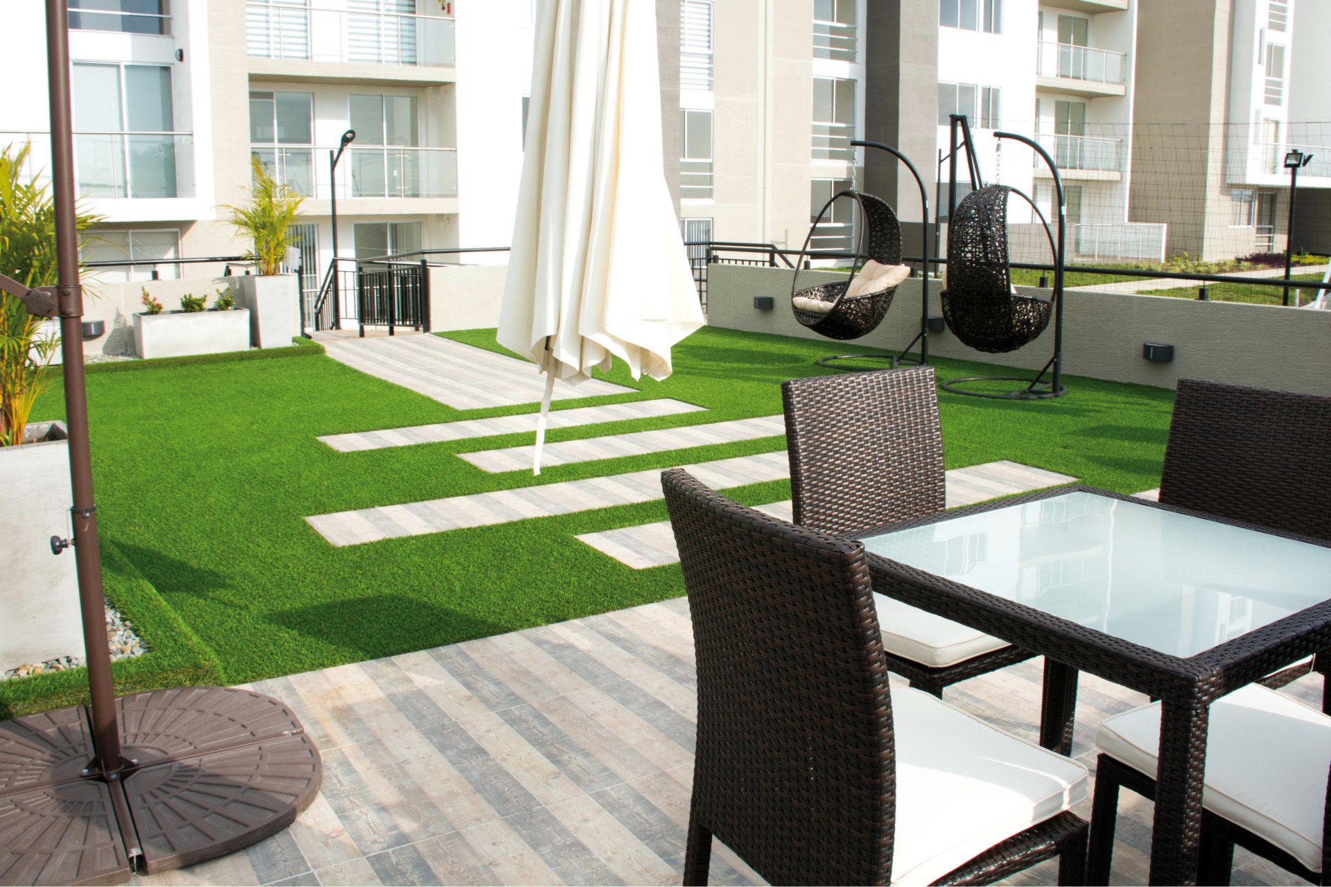 Roof terrace of the residential complex Mirador De Los Ocobos Armenia, Colombia