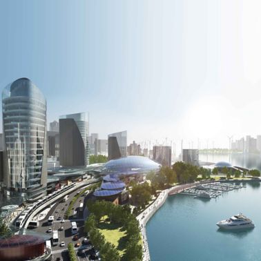 3D city showing all industy applications