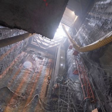 Construction of the new ventilation tunnels in the Montreal Metro