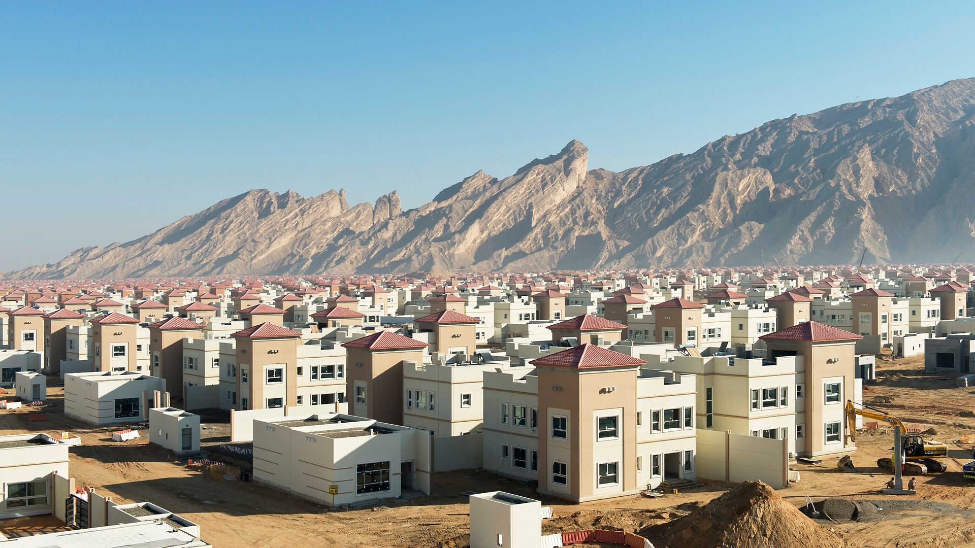 Construction site of Musanada Villas in United Arab Emirates