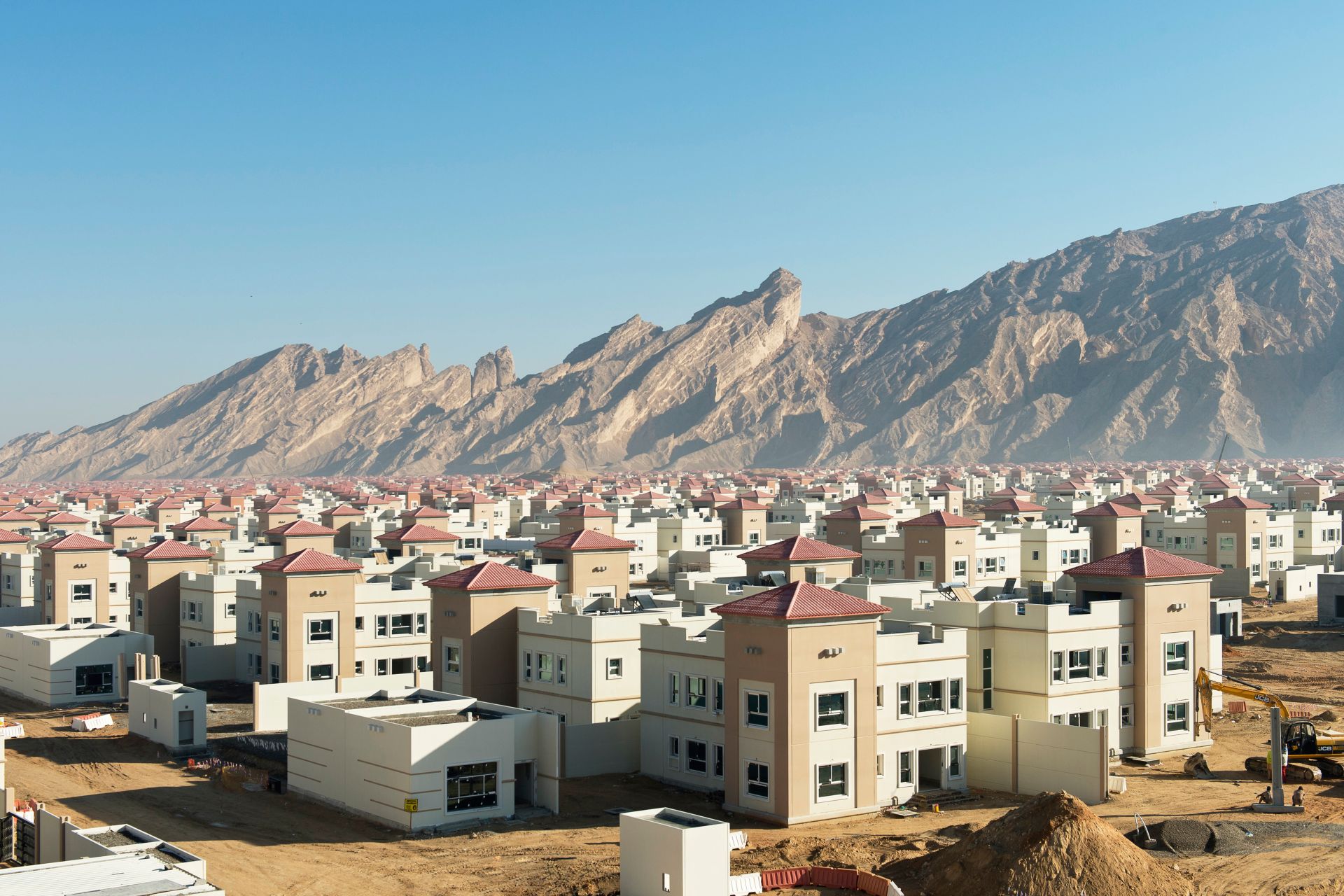 Construction site of Musanada Villas in United Arab Emirates