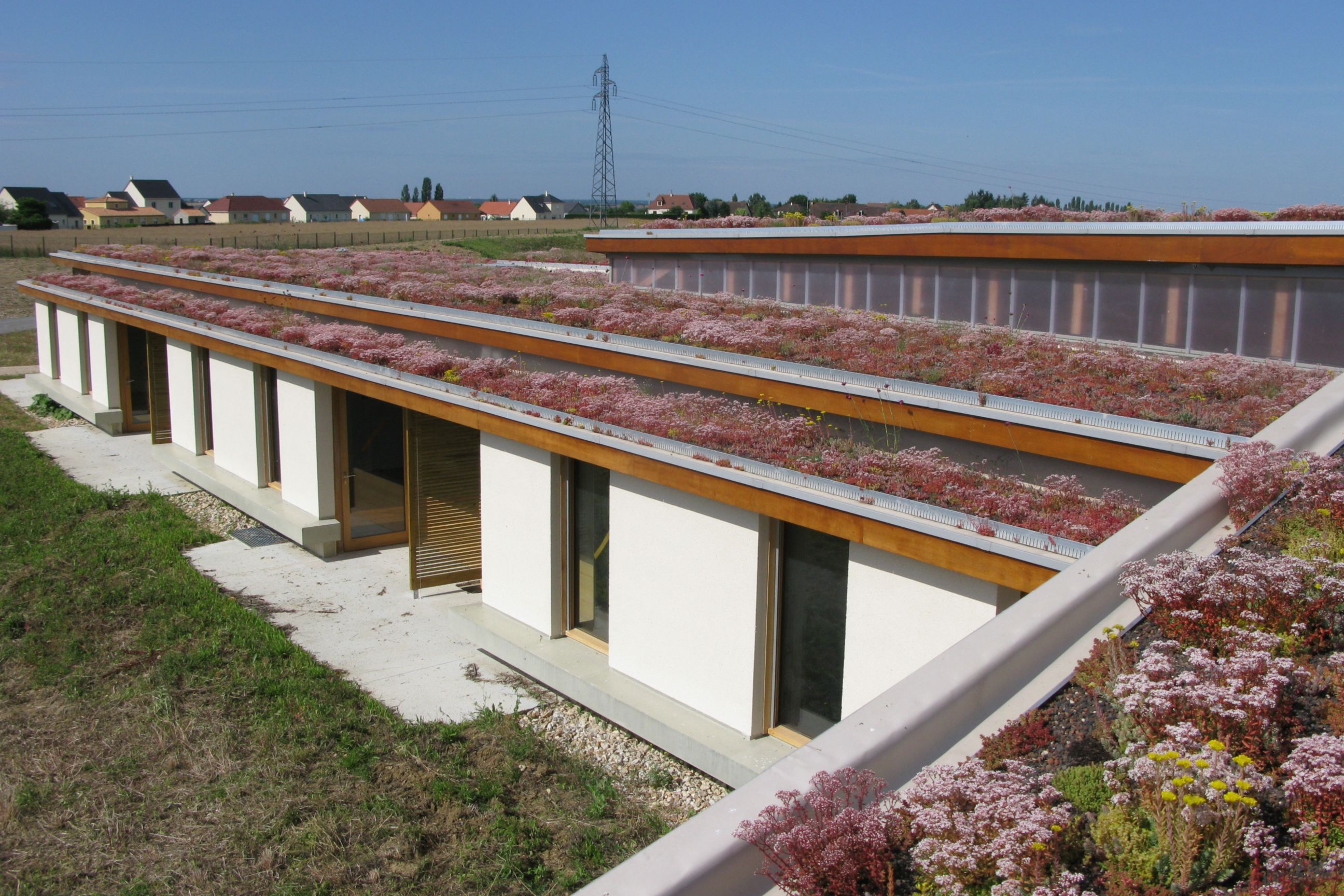 The green roof of a nursing home in France