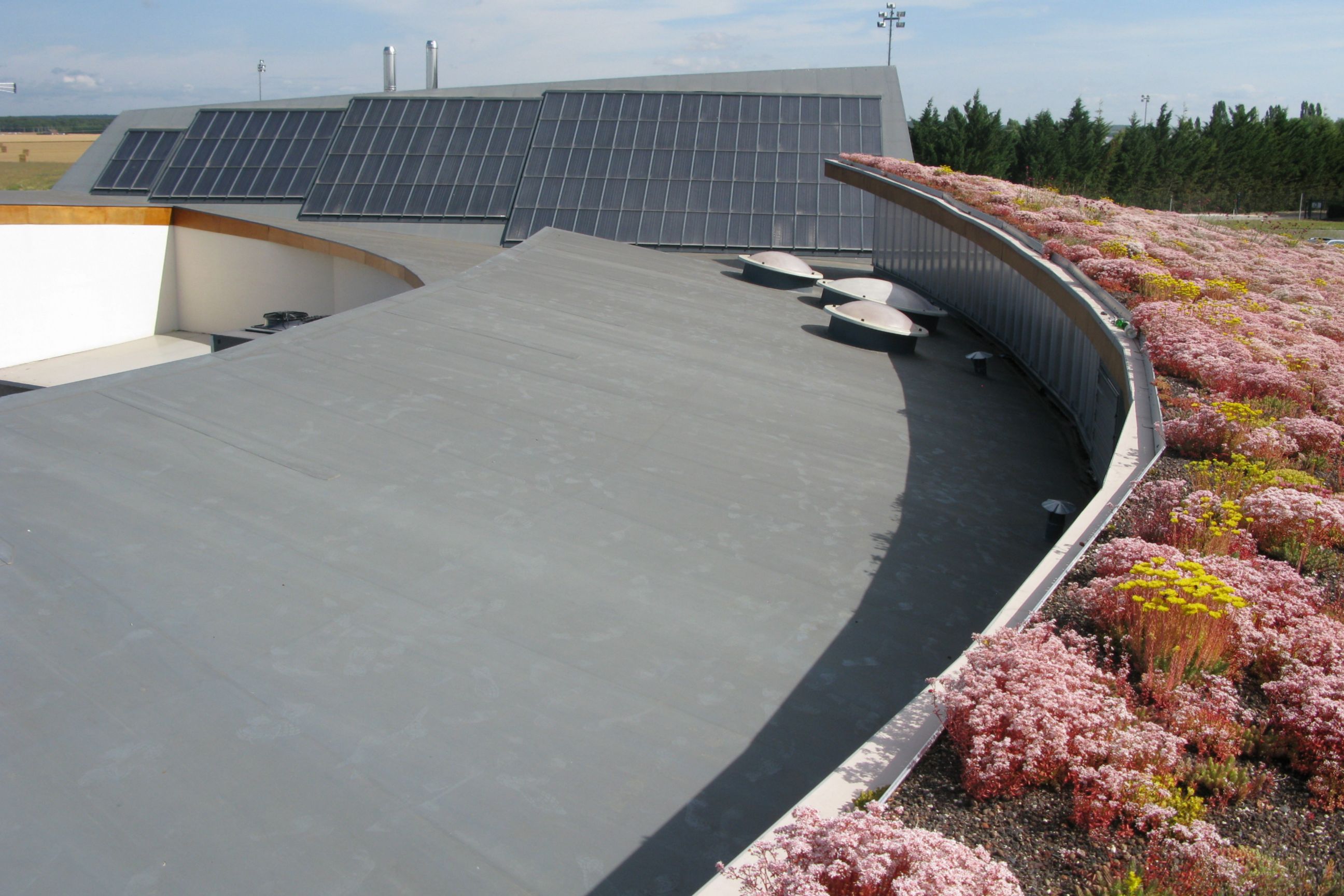 The green roof of a nursing home in France