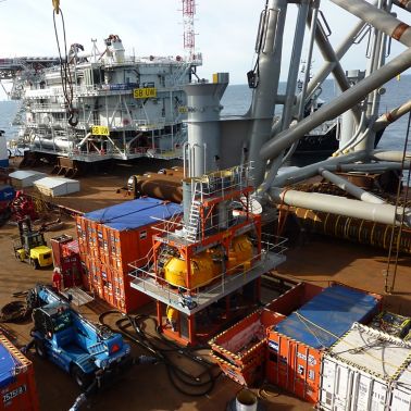 灌浆4腿海上变电站结构在德国部分的北疮