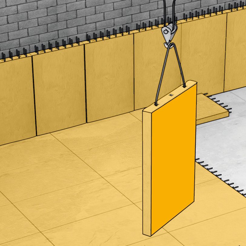 预制混凝土面板的例证非现场建筑的