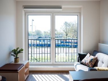 建筑工地的Ourdomain新的构建公寓在阿姆斯特丹,荷兰