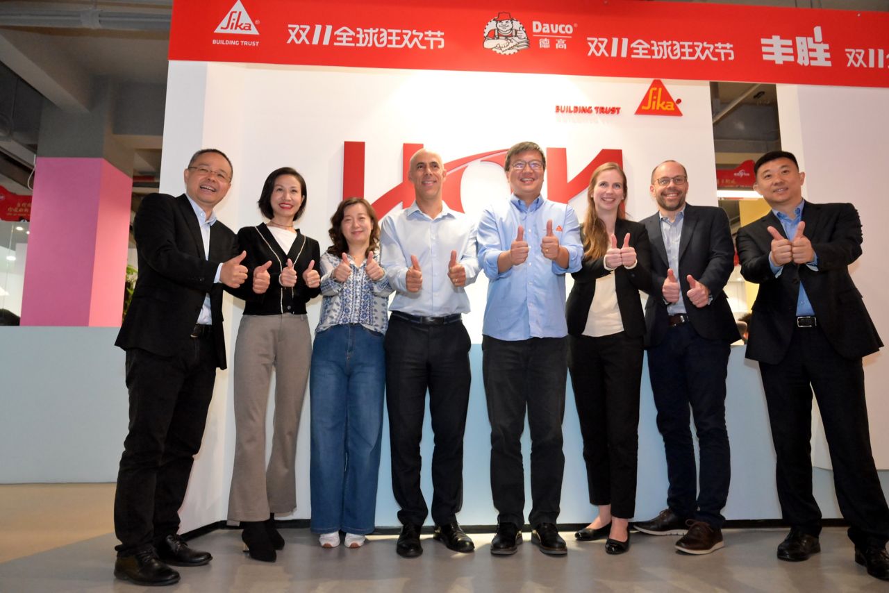 Davco于11月11日举行的2019年“ Double 11”购物节 - 首次与Sika一起。