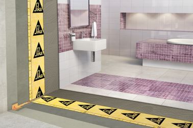 Tile adhesives and grouts under tile waterproofing and sound insulation