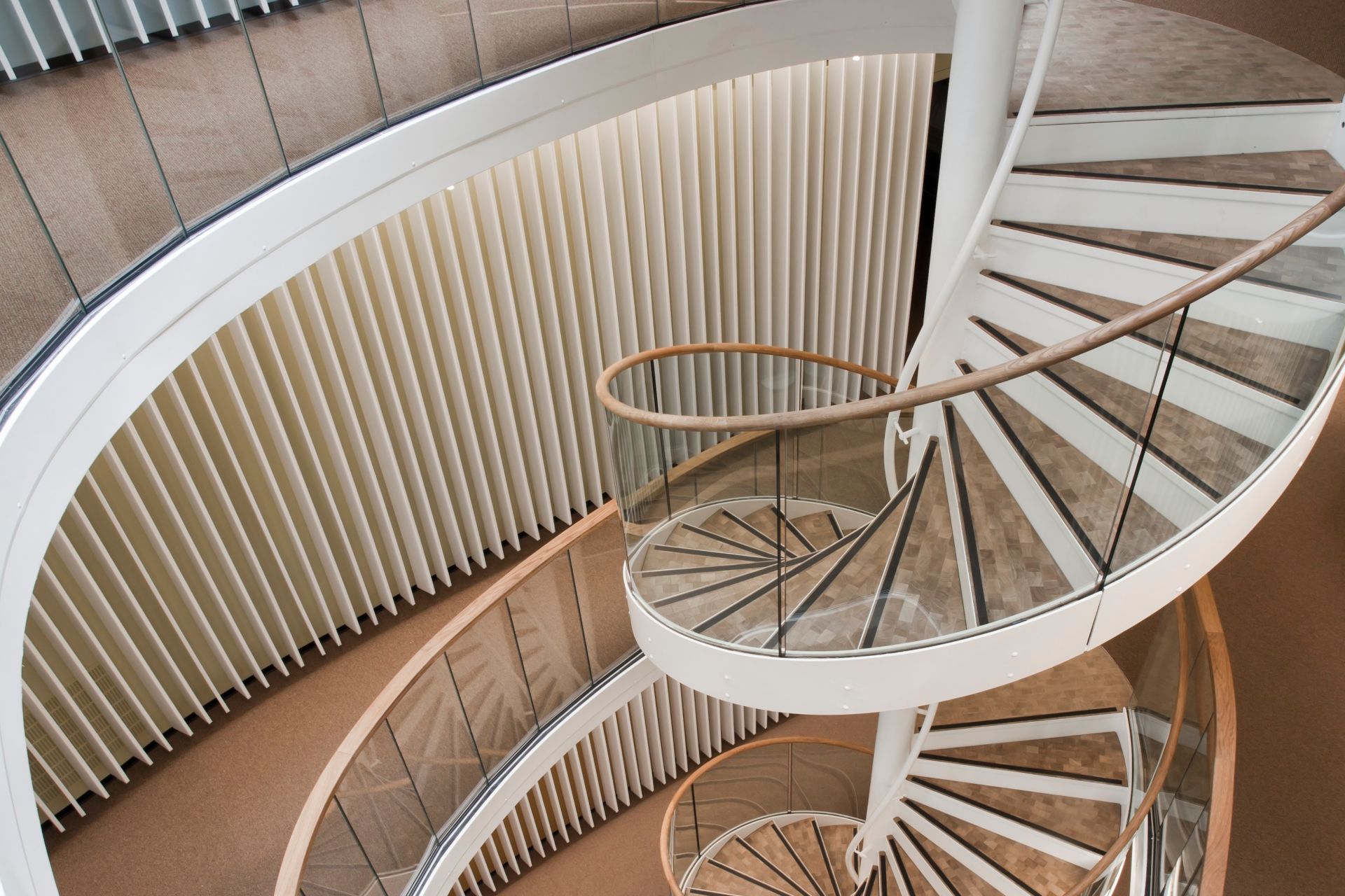 Staircase in office of Kjorbo powerhouse in Norway