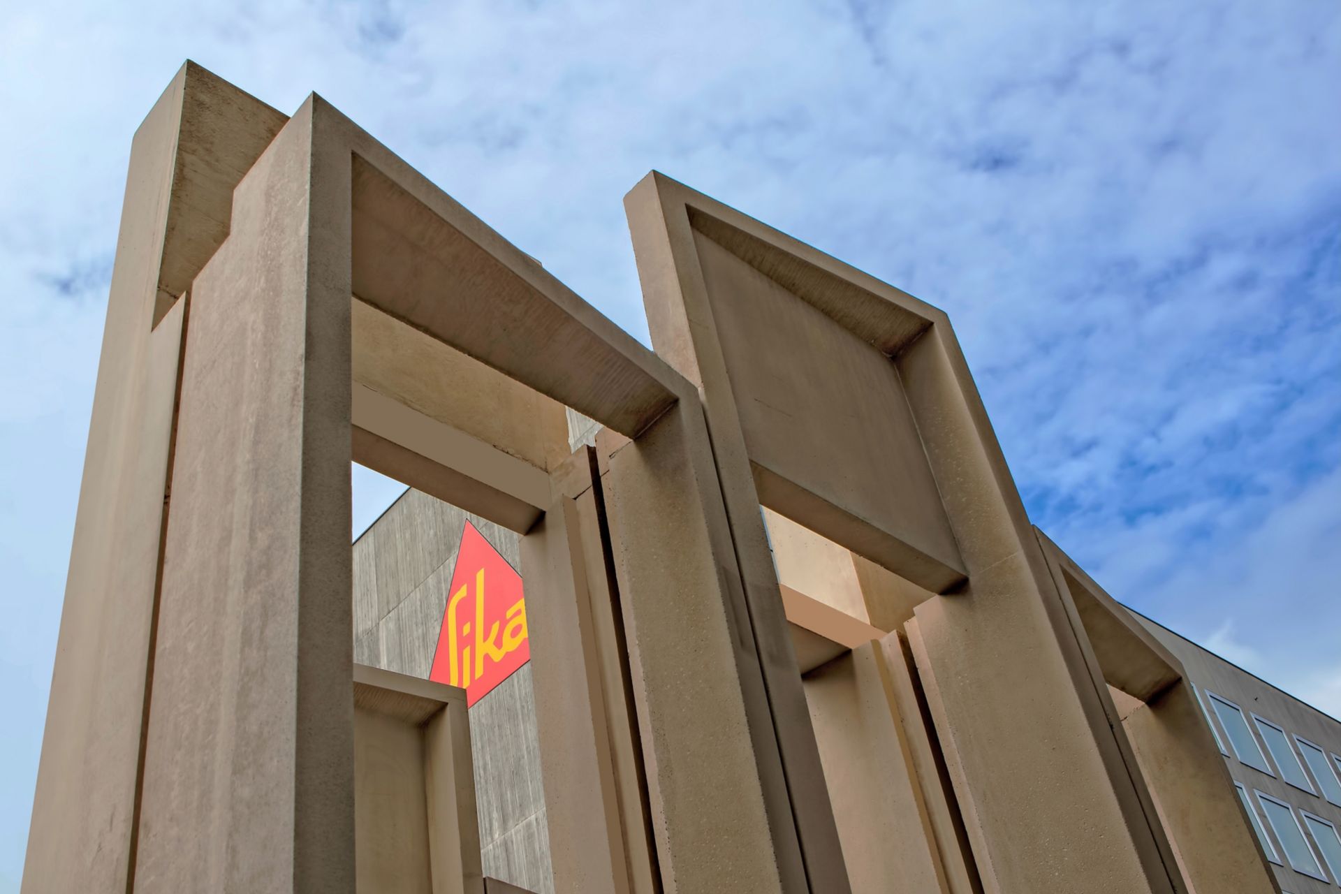 用锡卡预制彩色混凝土混合物生产的预制元件