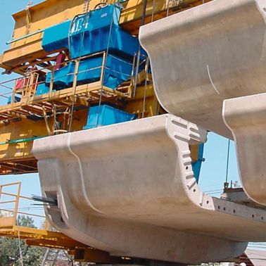 Precast concrete bridge  elements