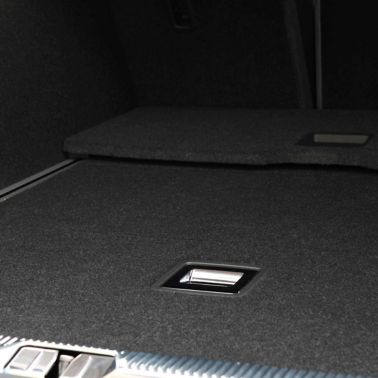 View of vehicle rear load floor using Sika interior adhesive solutions for assembly