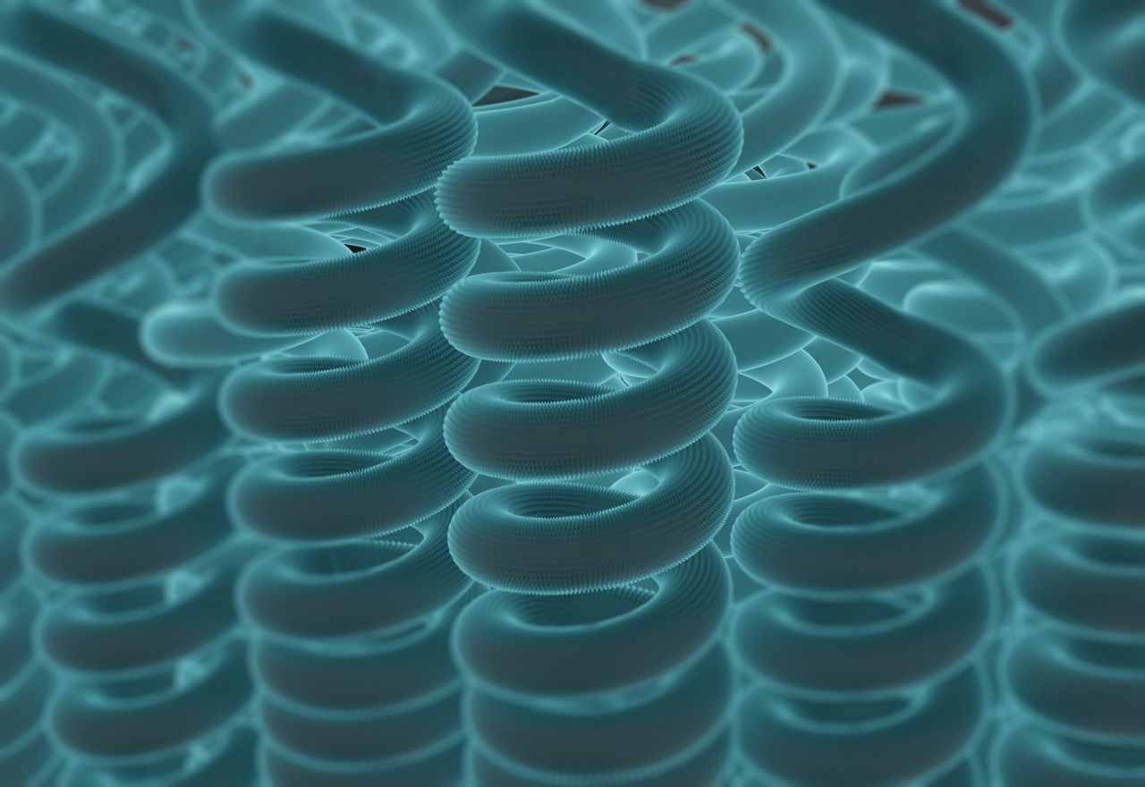 Illustration of Sika Purform® polyurethane technology close up spirals