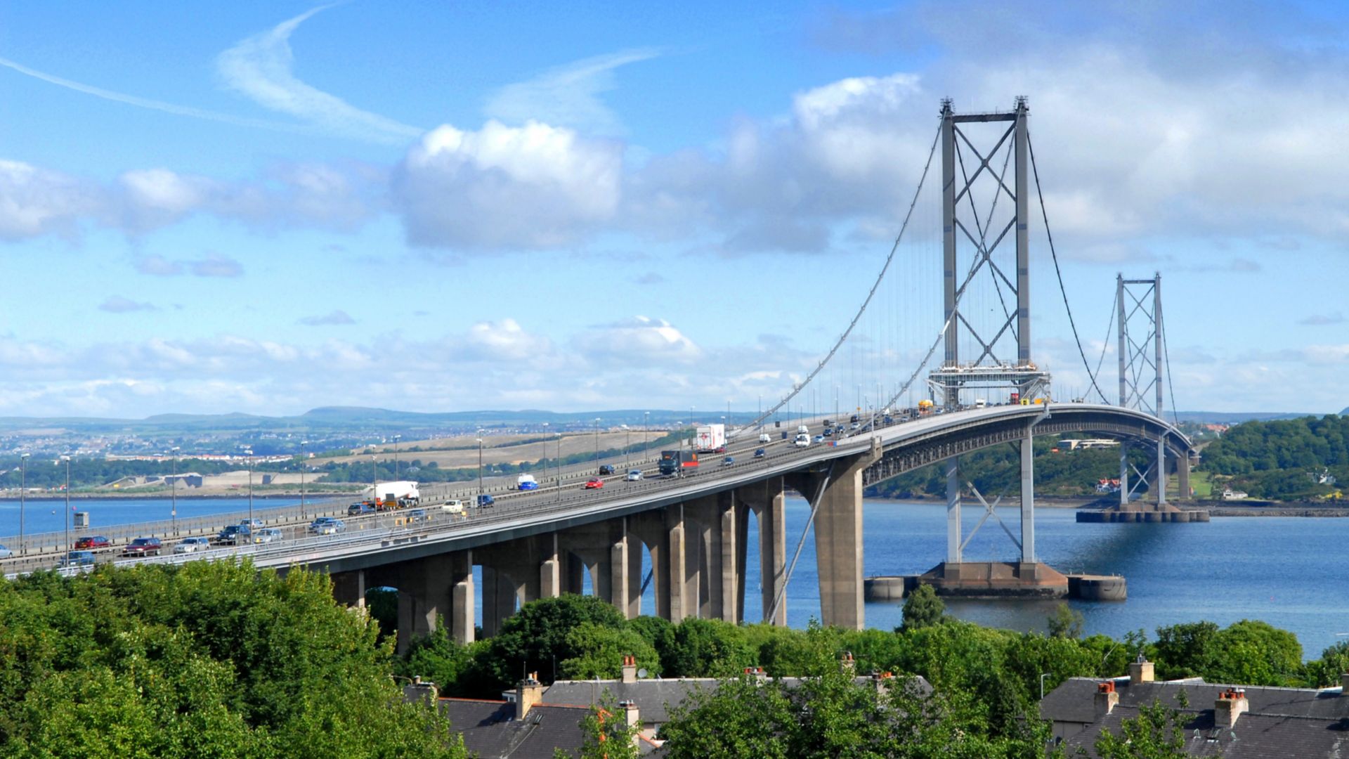 Queensferry Crossing road bridge in Scotland