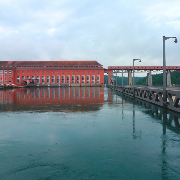 Hydropower plant in Eglisau, Switzerland