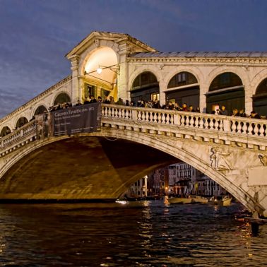 Rialto Bridge in Venice Italy 