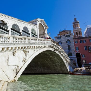 Rialto Bridge in Venice Italy 
