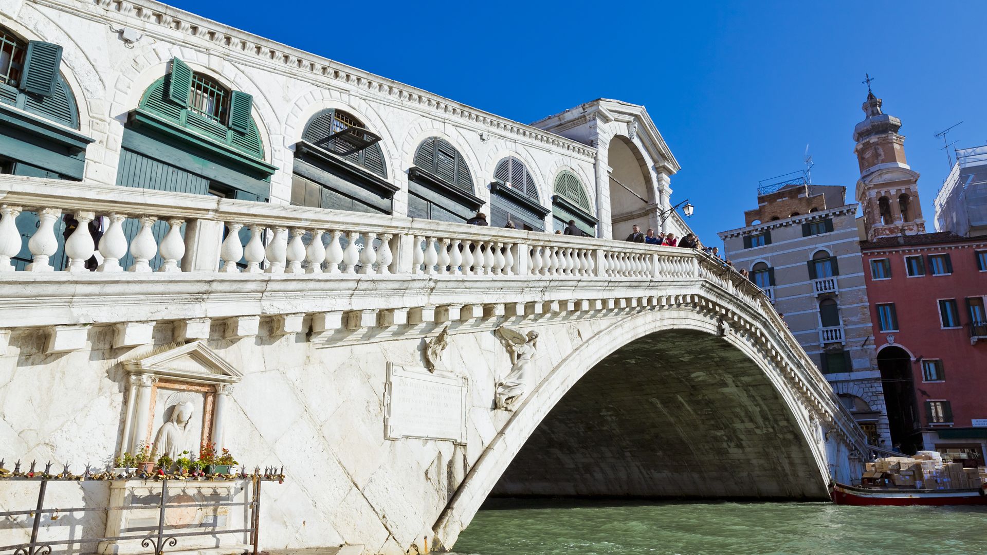 Rialto Bridge in Venice Italy 
