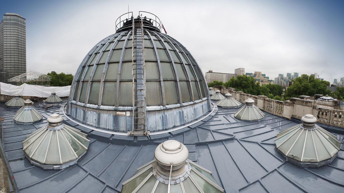 Refurbished roof of the Tate Britain Museum in London