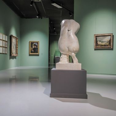 Floor of the Royal Museums of Fine Arts in Brussels, Belgium