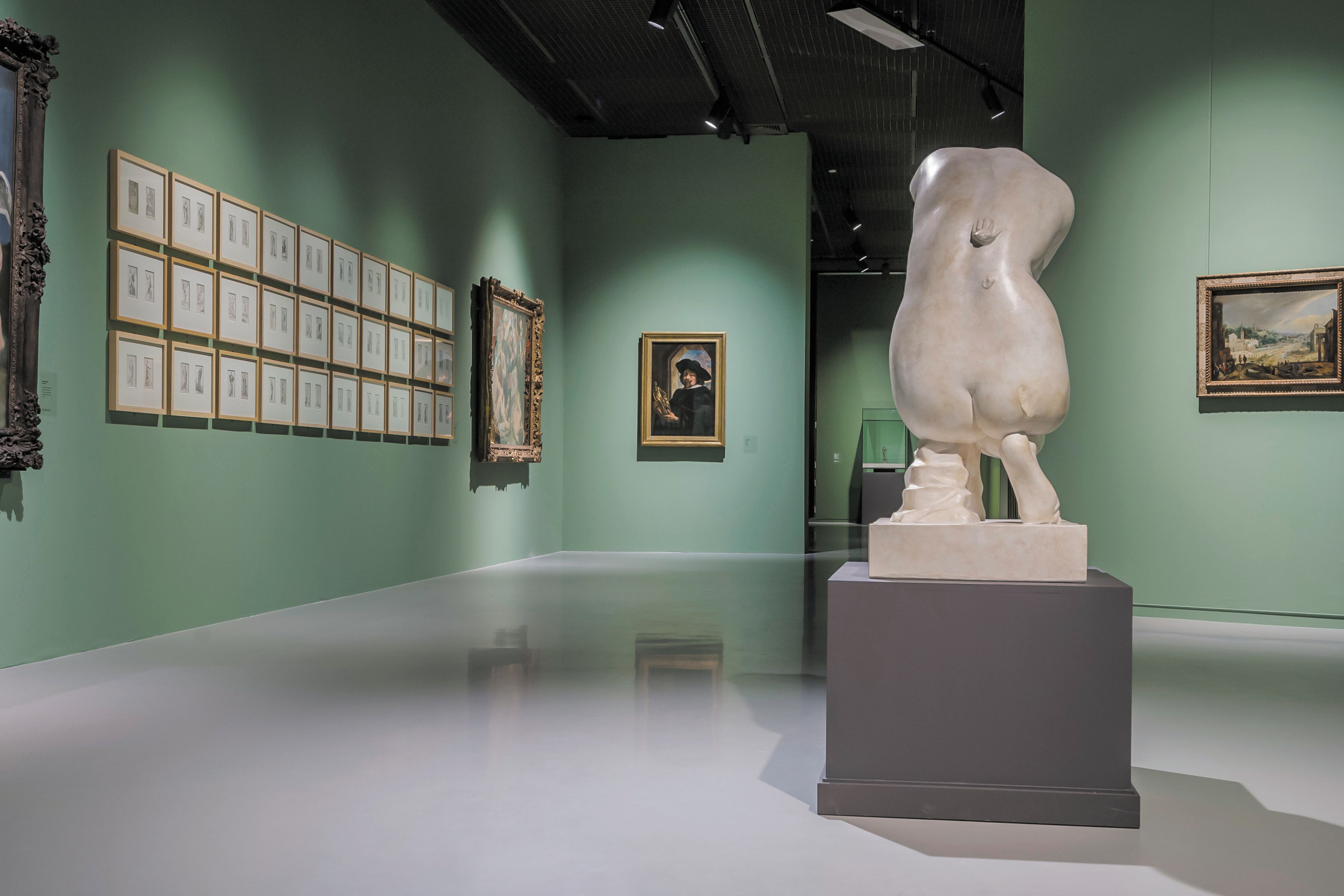 Floor of the Royal Museums of Fine Arts in Brussels, Belgium