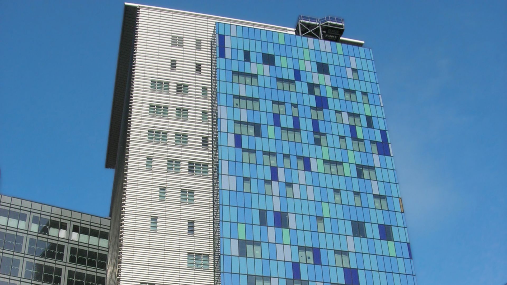 High-rise building with glass facade