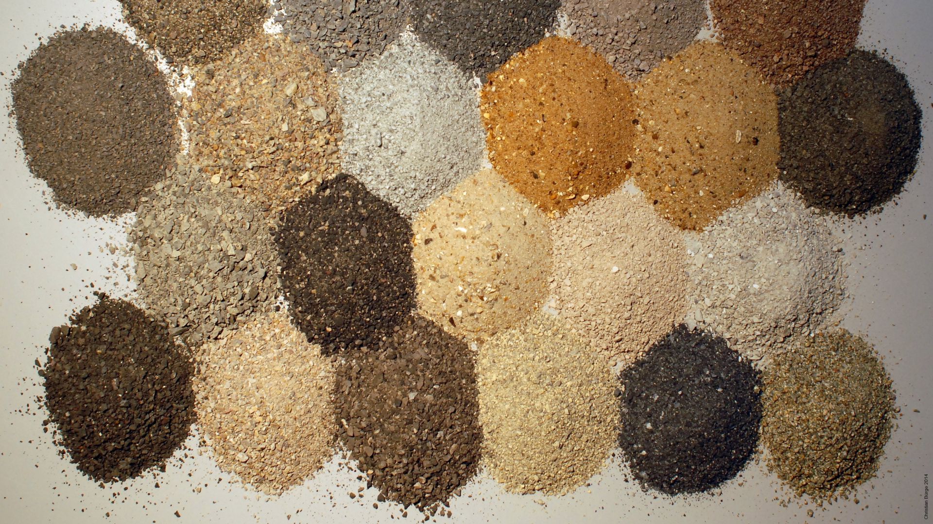 Many various types of sand are used for concrete formulation