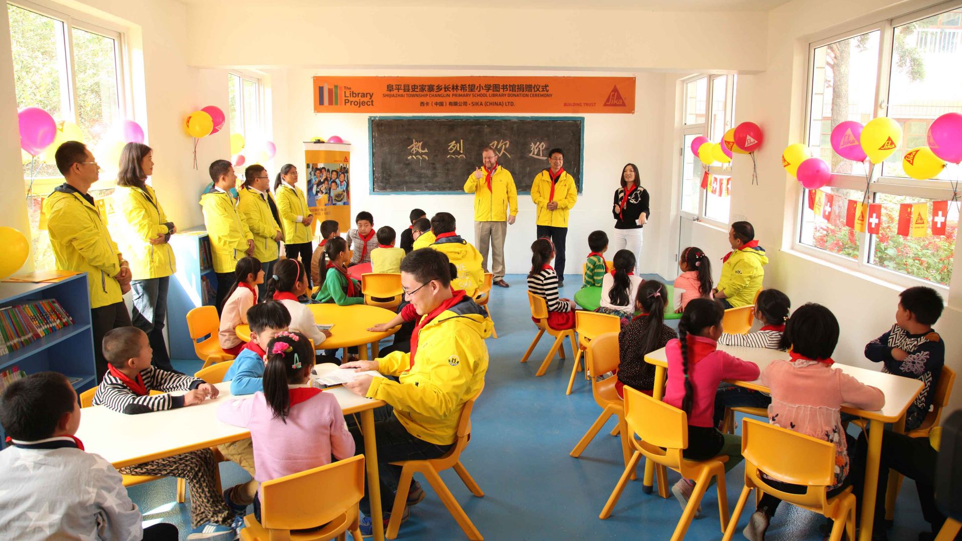 Sika helped to create reading rooms and corners in 99 schools, donating more than 94,000 books.