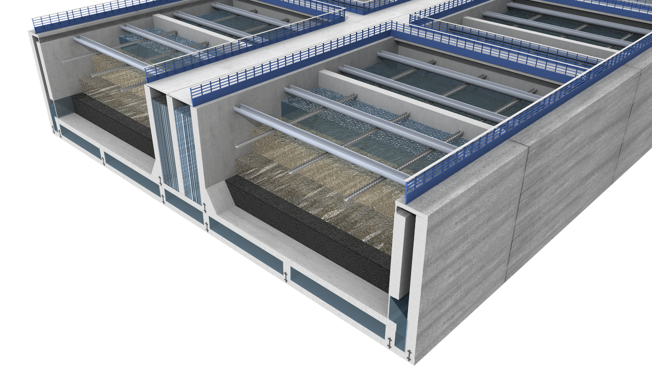 清洁废水的建筑元素 - 例证