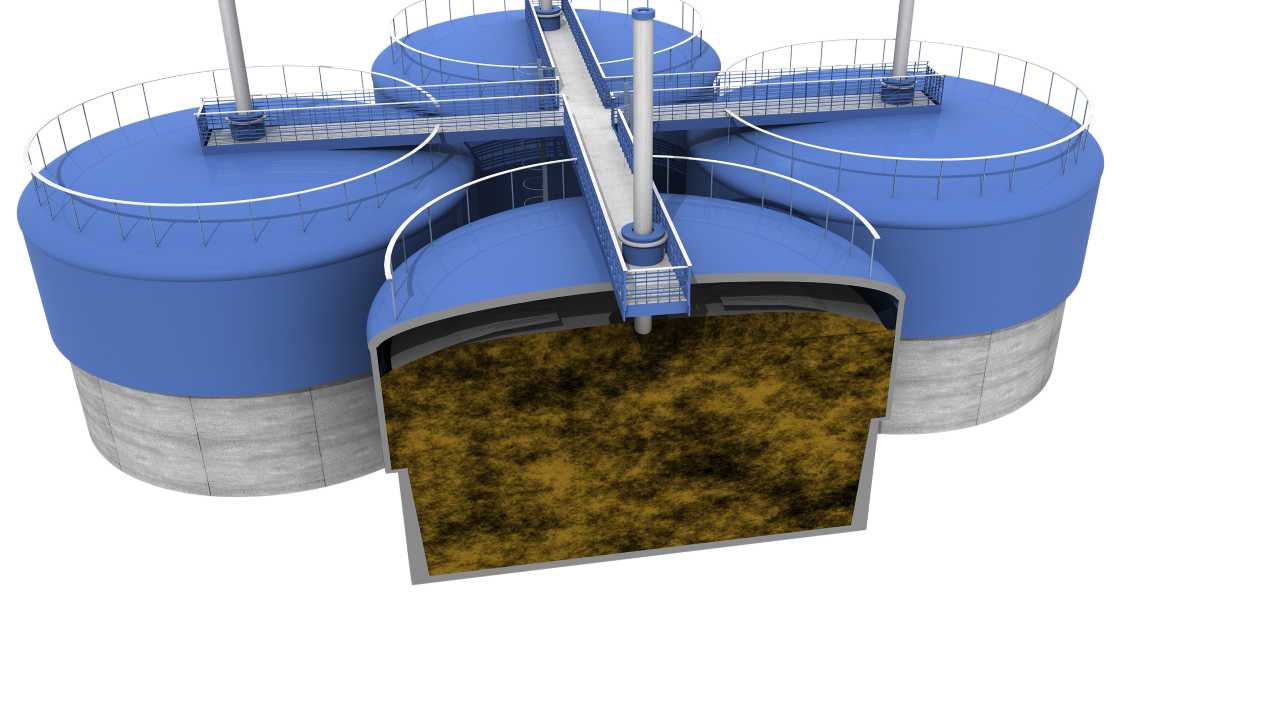 清洁废水的建筑元素 - 例证