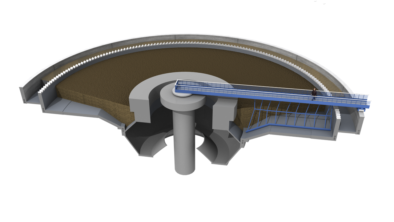 清洁废水的建筑元素 - 例证