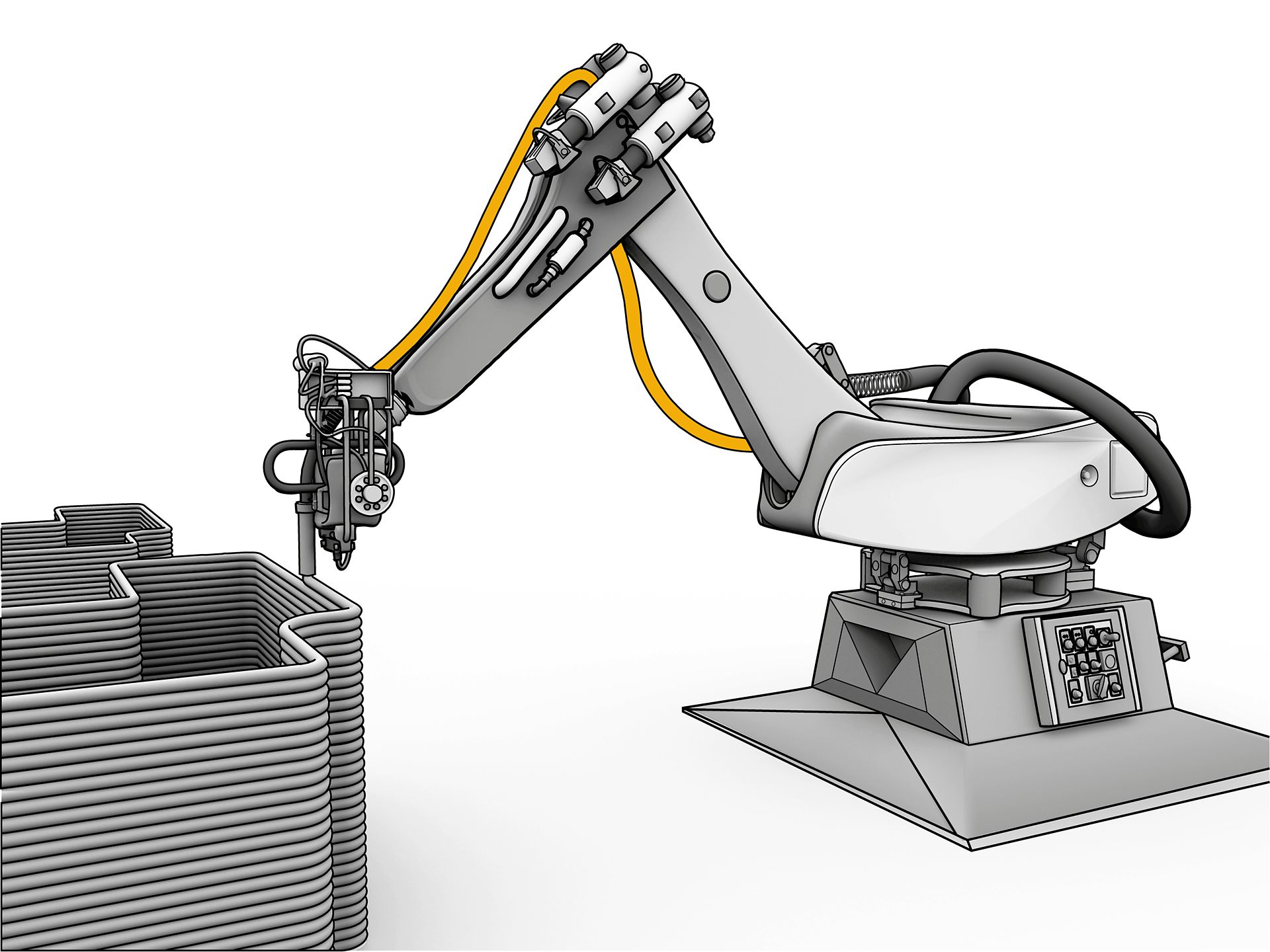 The 3DCP-SIT system: (a) installation of the SIA on the printing nozzle