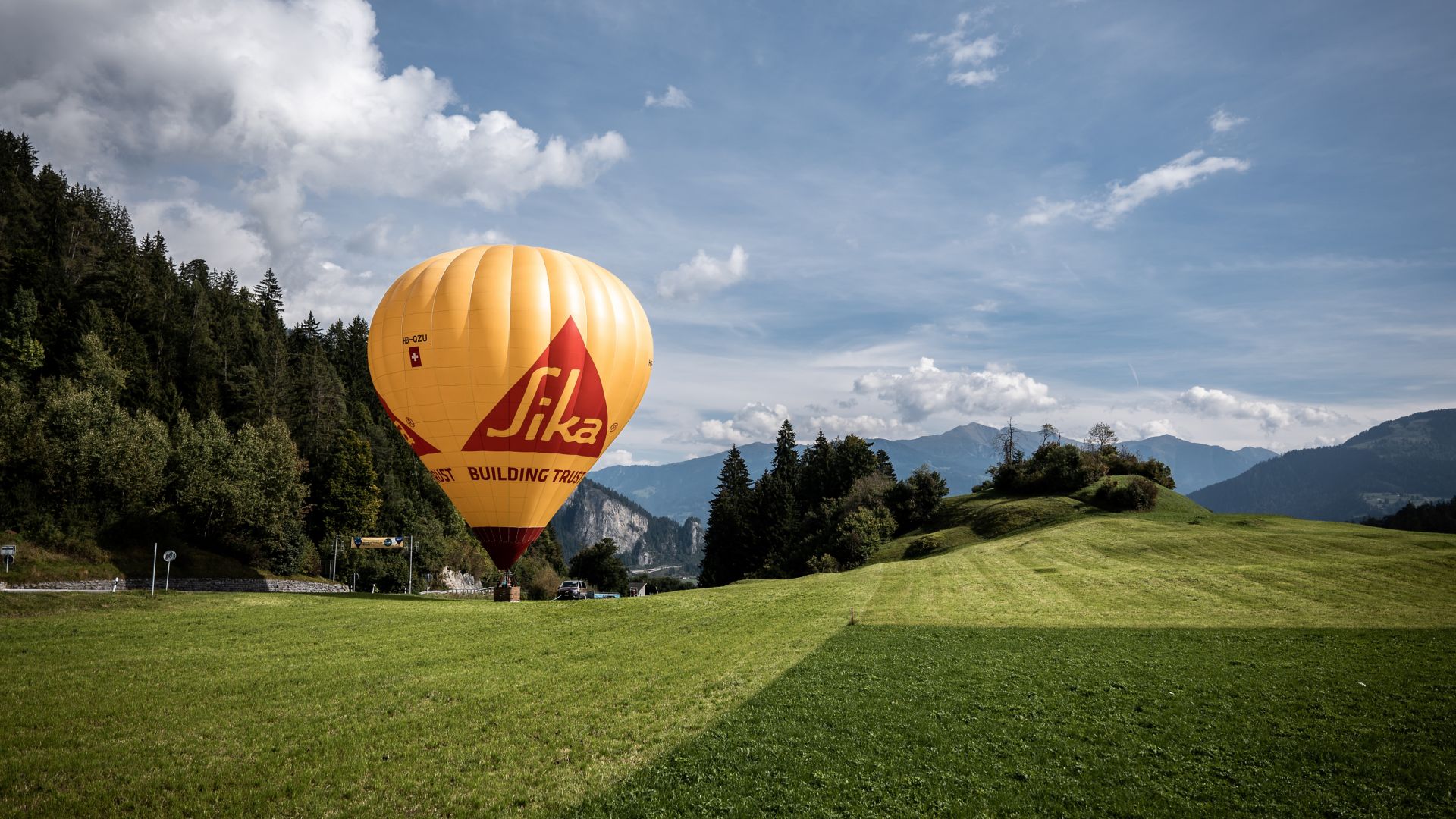Sika Hot Air Balloon in Switzerland