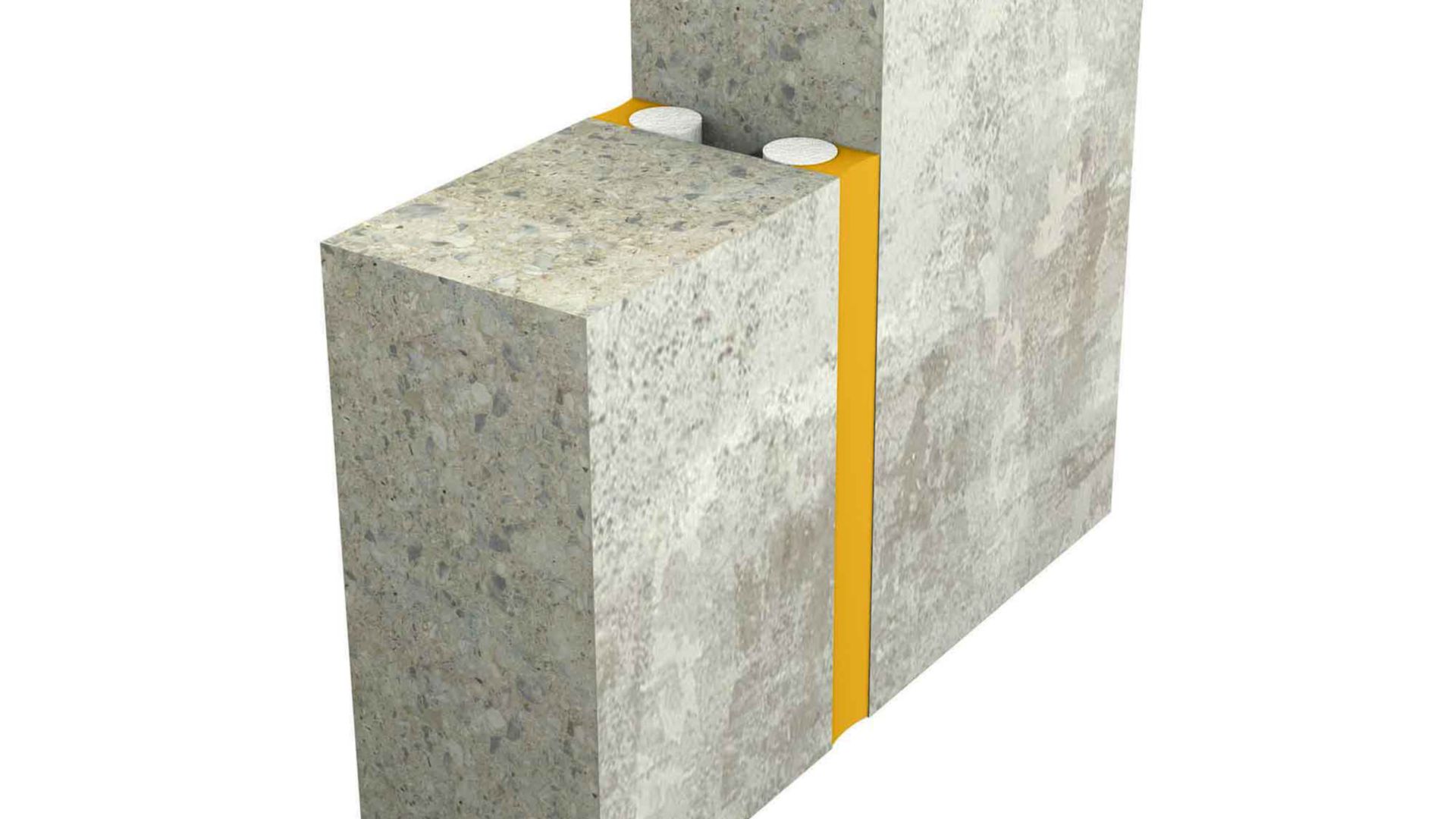 Illustration showing double linear seal joint sealant