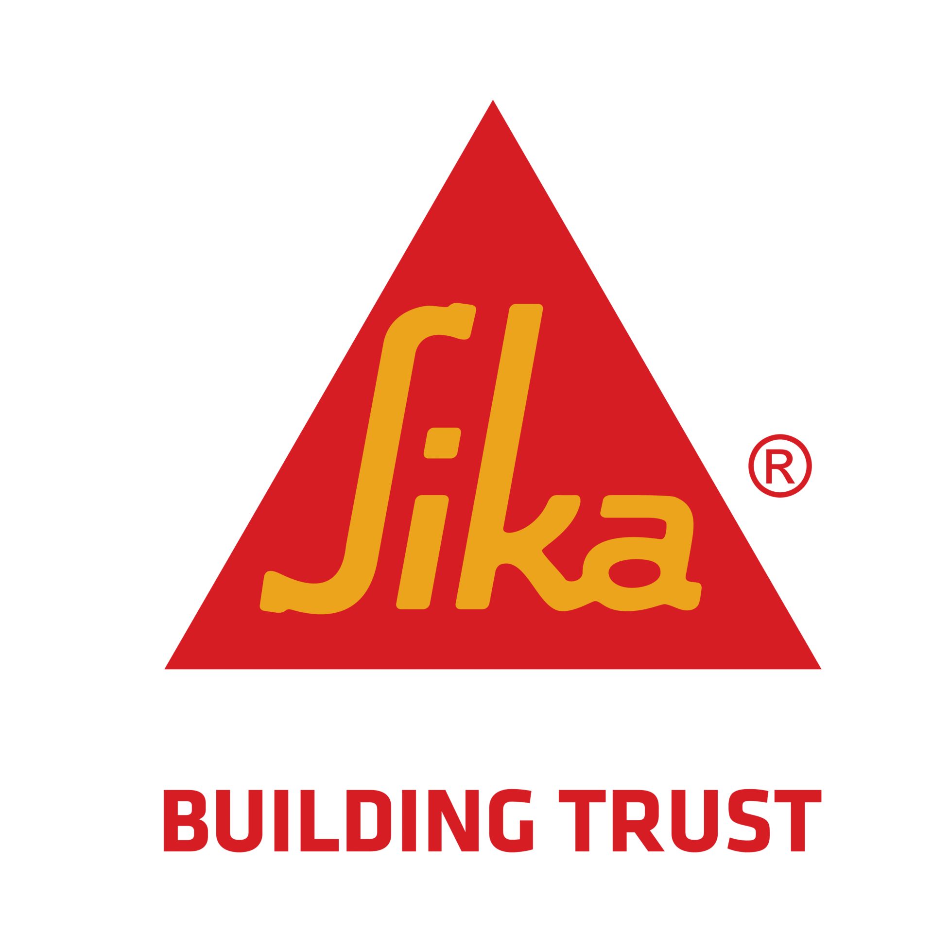 Sika logo with claim Building Trust