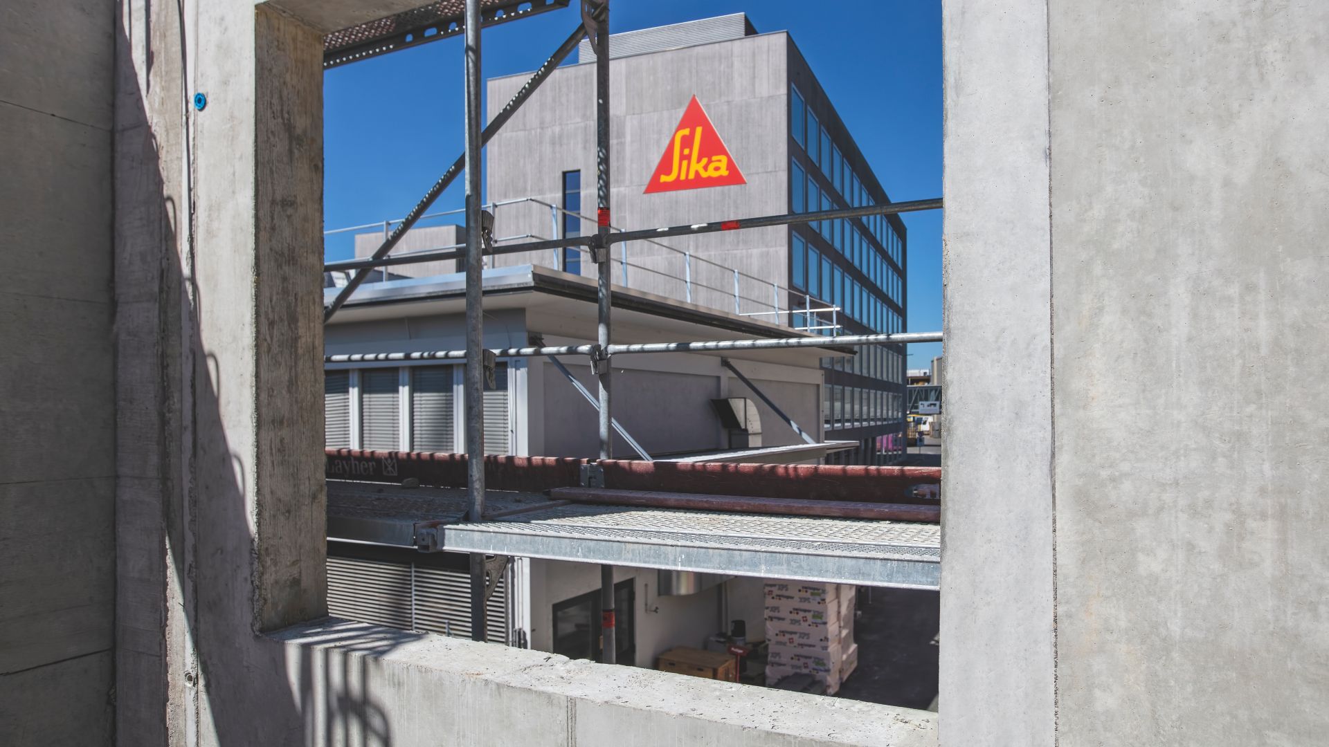 Sika® Separol® formwork release agent on concrete on Sika construction site removed from formwork