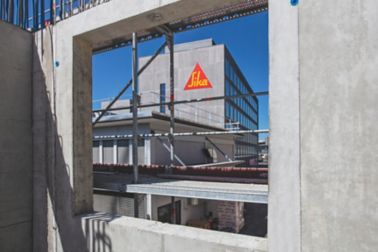 Sika® Separol® formwork release agent on concrete on Sika construction site removed from formwork