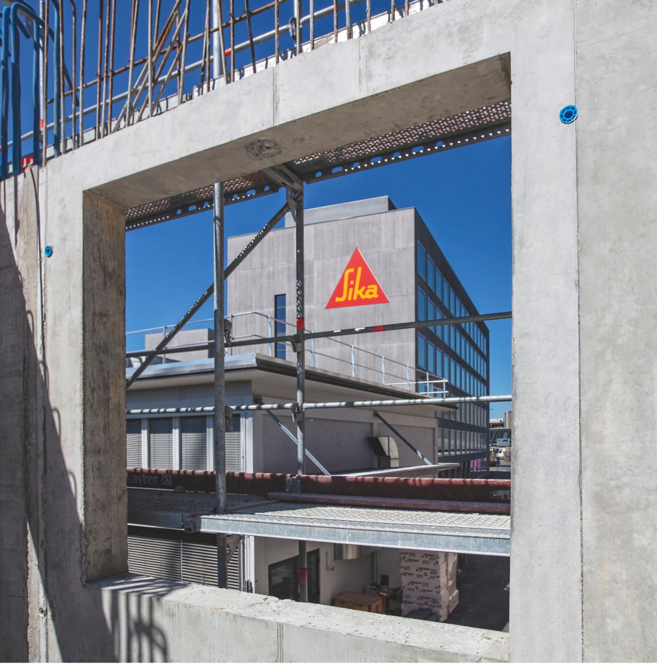 Sika® Separol® formwork release agent on concrete on Sika construction site removed from formwork