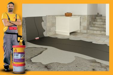 Sika waterproofing systems for basement